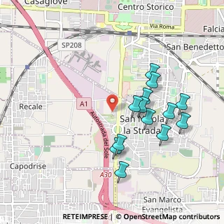 Mappa Via Giacomo Leopardi, 81020 San Nicola la strada CE, Italia (0.97846)