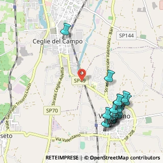 Mappa Via Ceglie, 70129 Bari BA, Italia (1.3965)