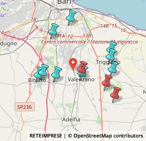 Mappa Via Ceglie, 70129 Bari BA, Italia (3.82167)