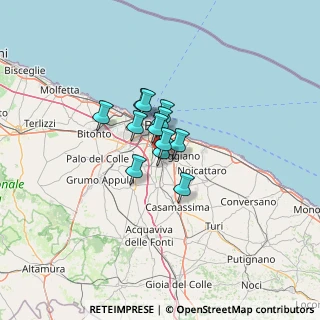 Mappa Via Ceglie, 70129 Bari BA, Italia (7.07083)