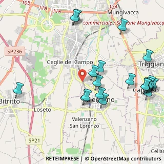 Mappa Via Ceglie, 70129 Bari BA, Italia (2.6915)