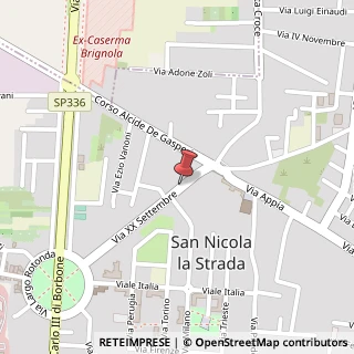 Mappa Via XX Settembre, 50, 81020 San Nicola La Strada CE, Italia, 81020 San Nicola la Strada, Caserta (Campania)