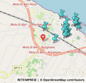 Mappa Via Caracas, 70042 Mola di Bari BA, Italia (1.215)