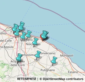 Mappa Via Caracas, 70042 Mola di Bari BA, Italia (14.77875)