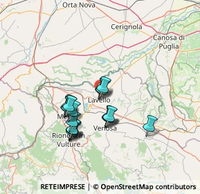 Mappa Via Marie Curie, 85024 Lavello PZ, Italia (12.523)