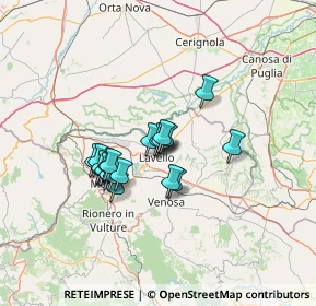 Mappa Via Marie Curie, 85024 Lavello PZ, Italia (10.415)