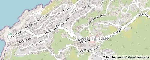 Mappa Trinità d'Agultu e Vignola