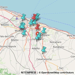 Mappa Via Talete, 70010 Valenzano BA, Italia (6.588)