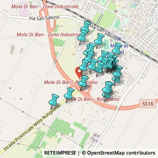 Mappa Contrada Chiancarelle, 70042 Mola di Bari BA, Italia (0.4)