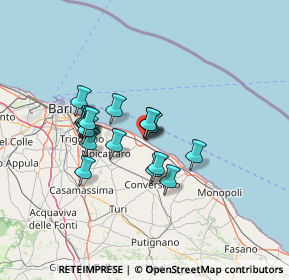 Mappa Via Susca, 70042 Mola di Bari BA, Italia (11.25278)