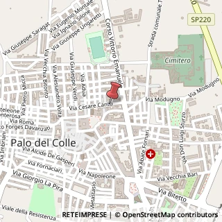 Mappa Via Cesare Cantù, 20, 70027 Palo del Colle, Bari (Puglia)