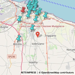 Mappa Via Vincenzo Ruffo, 70010 Valenzano BA, Italia (6.0185)