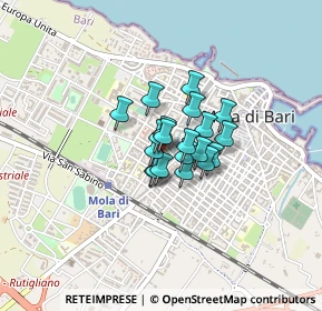 Mappa Via Enrico Toti, 70042 Mola di Bari BA, Italia (0.228)