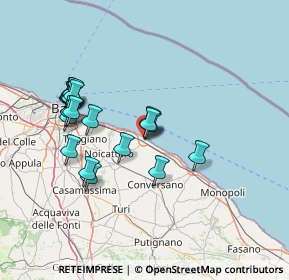 Mappa Via Enrico Toti, 70042 Mola di Bari BA, Italia (14.548)