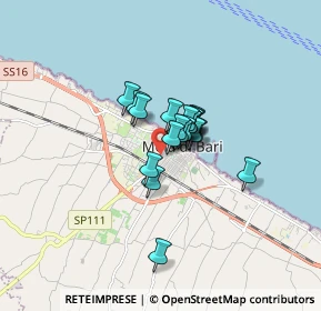 Mappa Via Enrico Toti, 70042 Mola di Bari BA, Italia (0.937)