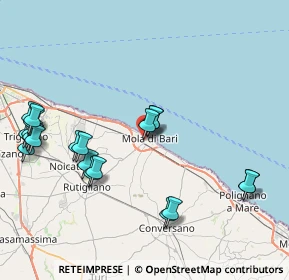 Mappa Via G. Salvemini, 70042 Mola di Bari BA, Italia (10.014)