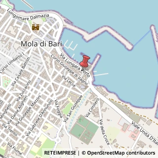 Mappa Via Lungara Porto, 47, 70042 Mola di Bari, Bari (Puglia)