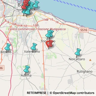 Mappa Via Triggiano, 70010 Capurso BA, Italia (6.698)