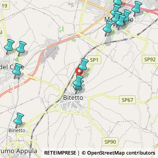 Mappa Via Dottor Vito Divella, 70020 Bitetto BA, Italia (3.32533)