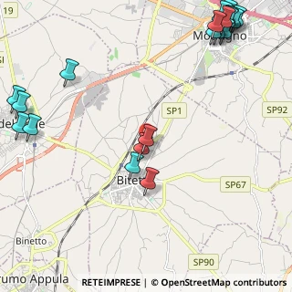 Mappa Via Dottor Vito Divella, 70020 Bitetto BA, Italia (3.454)