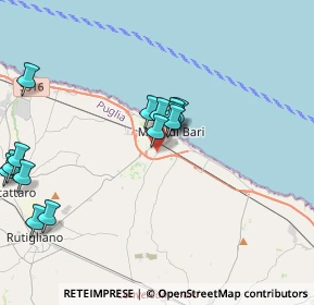 Mappa Via Giovanni Laterza, 70042 Mola di Bari BA, Italia (4.45357)