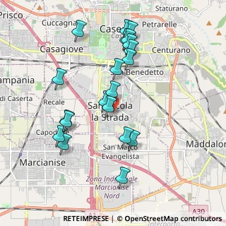 Mappa Via P. Bronzetti, 81020 San Nicola La Strada CE, Italia (2.091)