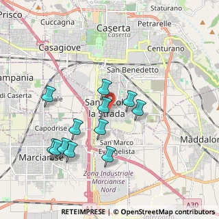 Mappa Via P. Bronzetti, 81020 San Nicola La Strada CE, Italia (1.995)