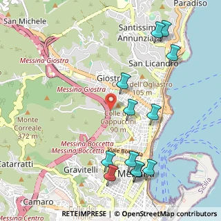 Mappa Impianti sportivi comunali, 98121 Messina ME, Italia (1.36333)
