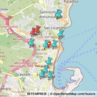 Mappa 98121 Messina ME, Italia (1.02667)