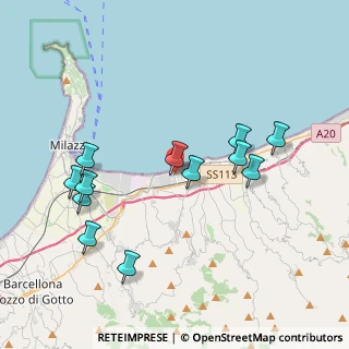 Mappa Zona Industriale Diramazione Viaria C, 98042 Giammoro ME, Italia (4.43917)