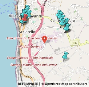 Mappa Via Zona Industriale, 89018 Villa San Giovanni RC, Italia (1.369)