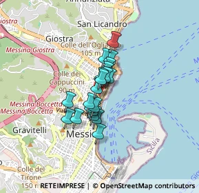 Mappa Via Francesco Crispi, 98121 Messina ME, Italia (0.5535)