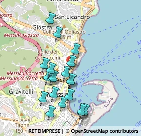 Mappa Via Francesco Crispi, 98121 Messina ME, Italia (1.027)