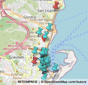 Mappa Piazza S. Vincenzo, 98121 Messina ME, Italia (1.112)