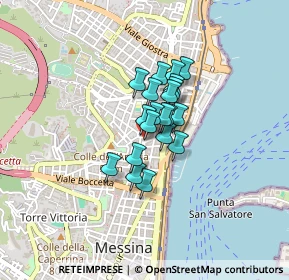 Mappa Piazza S. Vincenzo, 98121 Messina ME, Italia (0.2625)