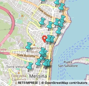 Mappa Piazza S. Vincenzo, 98121 Messina ME, Italia (0.5295)