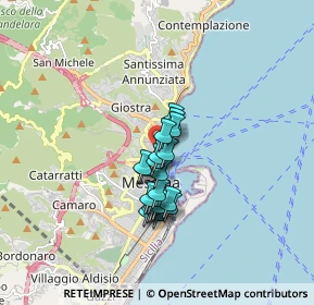 Mappa Piazza S. Vincenzo, 98121 Messina ME, Italia (1.273)