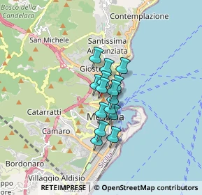 Mappa Via delle Mura, 98121 Messina ME, Italia (1.02333)