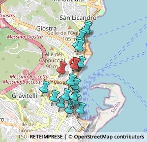 Mappa Via S. Liberale, 98121 Messina ME, Italia (0.8375)