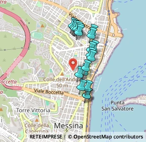 Mappa Via della Fonderia, 98121 Messina ME, Italia (0.402)