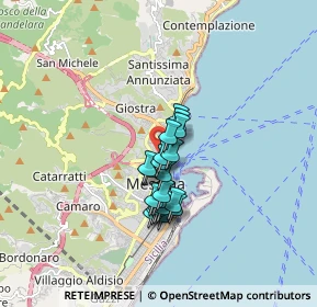 Mappa Via della Fonderia, 98121 Messina ME, Italia (1.2815)