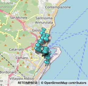 Mappa Via della Fonderia, 98121 Messina ME, Italia (1.0915)