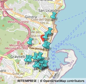 Mappa Via della Fonderia, 98121 Messina ME, Italia (1.0405)