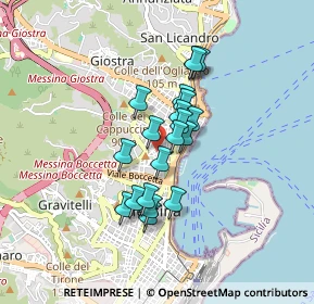 Mappa Via della Fonderia, 98121 Messina ME, Italia (0.6885)