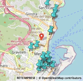 Mappa Via Osservatorio, 98121 Messina ME, Italia (1.236)