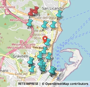 Mappa Via dei setaioli, 98121 Messina ME, Italia (1.208)