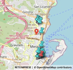 Mappa Via Osservatorio, 98121 Messina ME, Italia (1.1235)