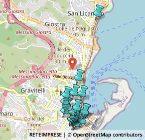 Mappa Via Osservatorio, 98121 Messina ME, Italia (1.4215)