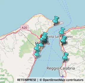 Mappa Via Osservatorio, 98121 Messina ME, Italia (5.835)