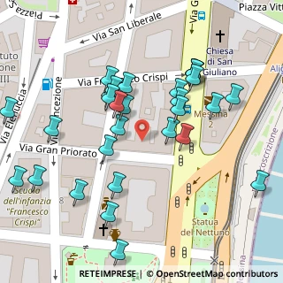 Mappa Piazza Unità d'Italia Ricevimento Pubblico Via Gran Priorato ang, 98121 Messina ME, Italia (0.06552)